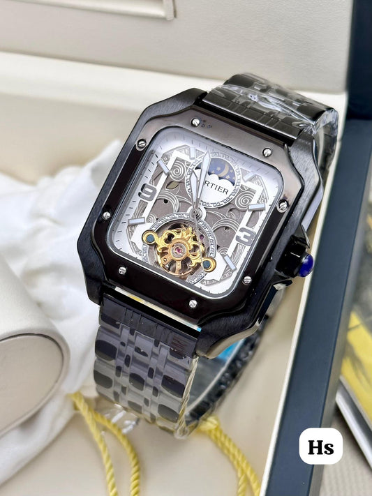 Cartier full matte black finish watch - Xtrioelite
