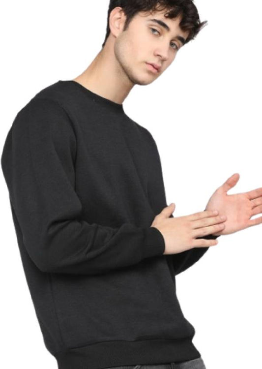 Plain solid black Sweatshirt - Xtrioelite