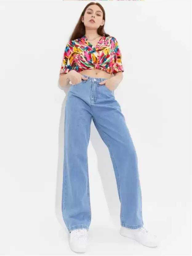 Women Regular Mid Rise Light Blue Jeans - Xtrioelite 