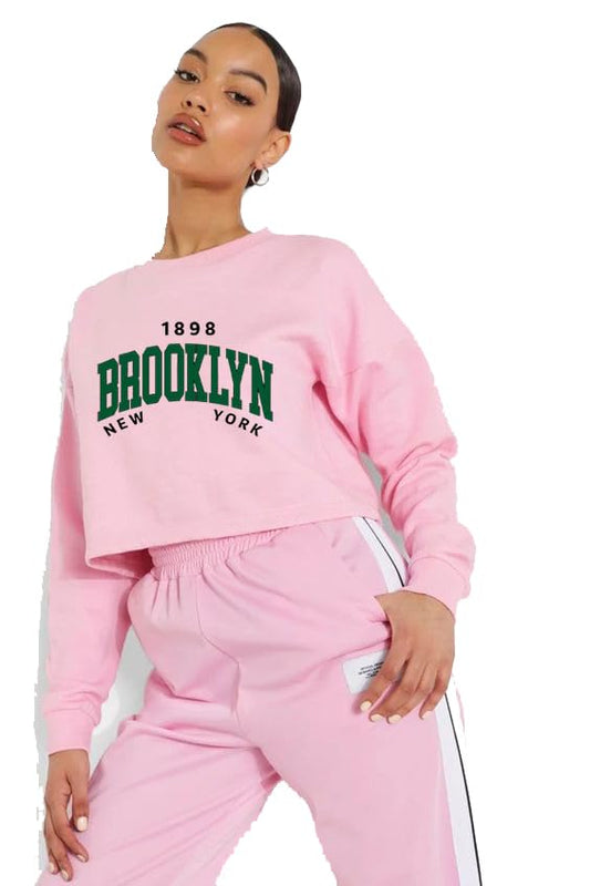 Brooklyn New York crop sweatshirt