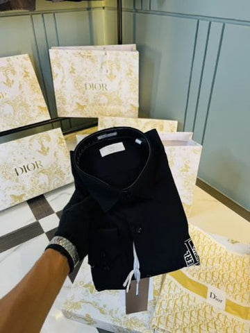 Dior super premium shirt with brand patch with box and carry bag - Xtrioelite 
