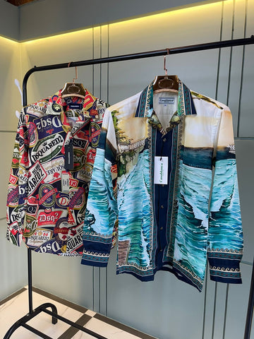 DSQUARED2 & CASABLANCA PRINTED PREMIUM SHIRTS - Xtrioelite 