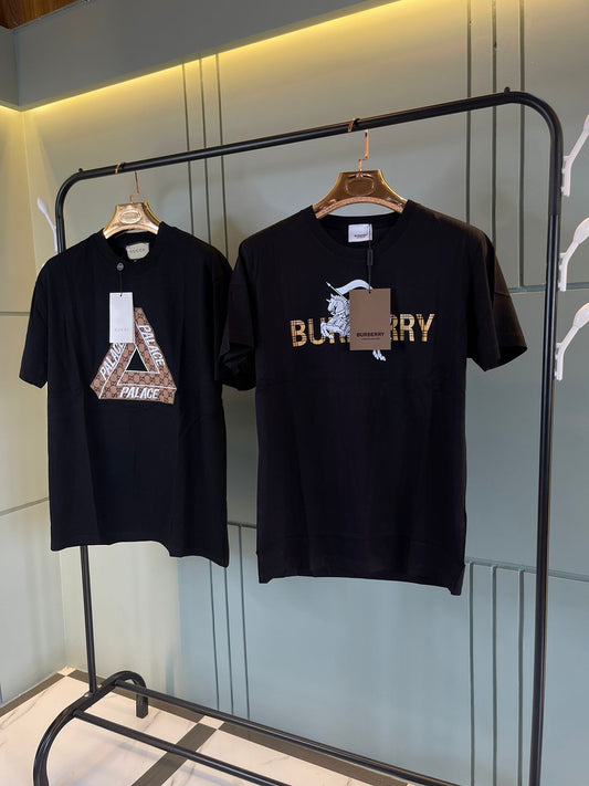 GUCCI & BURBERRY EMBROIDERY PRIMIUM T SHIRT - Xtrioelite 