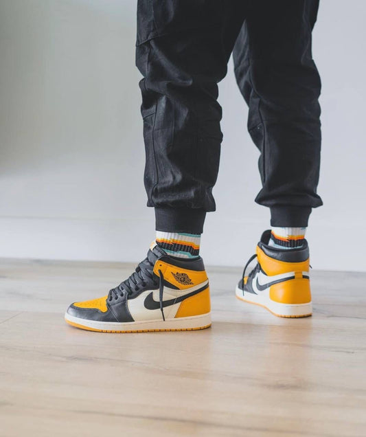 Nike Air Jordan 1 yellow taxi