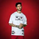 Kakashi Printed, Typography Round Neck Cotton Blend White T-Shirt - Xtrioelite 