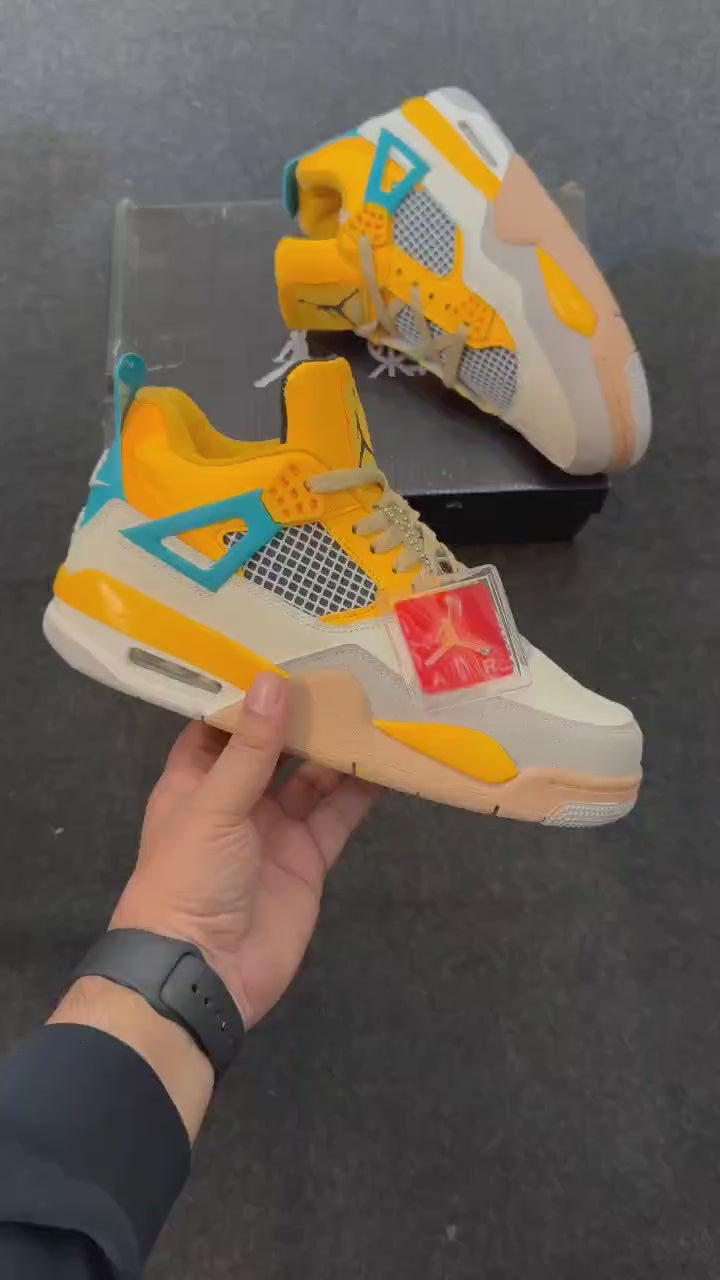 Nike Jordan retro 4 Rice yellow